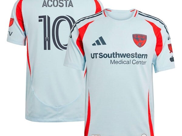 Luciano Acosta FC Dallas adidas 2025 The Inferno Kit Authentic Player Jersey - Light Blue