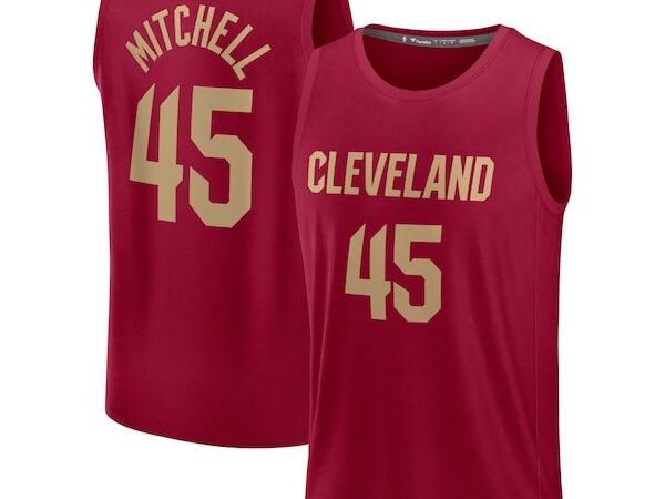 Donovan Mitchell Cleveland Cavaliers  Youth Fast Break Replica Player Jersey - Icon Edition - Wine