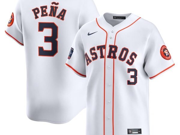 Jeremy Peña Houston Astros Nike 2024 MLB World Tour Mexico City Series Home Limited Player Jersey - White