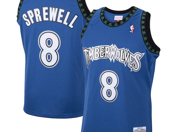 Latrell Sprewell Minnesota Timberwolves 2001/02 Hardwood Classics Swingman Jersey - Blue