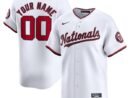 Washington Nationals Nike Home Limited Custom Jersey - White