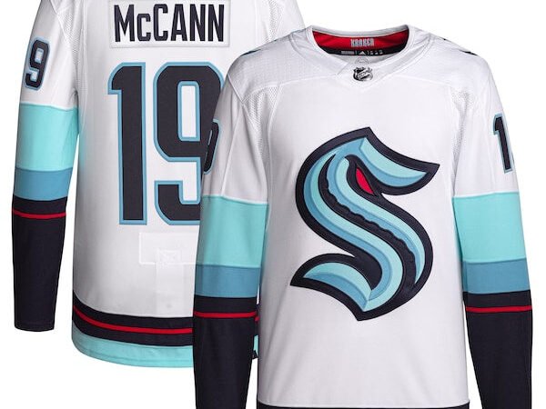 Jared McCann Seattle Kraken adidas Away Authentic Primegreen Player Jersey - White/Navy