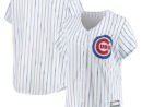 Chicago Cubs Women's Plus Size Sanitized Replica Team Jersey - White