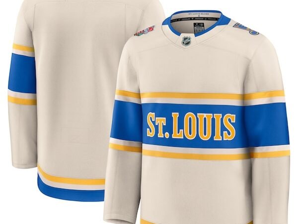 St. Louis Blues 2025 NHL Winter Classic Premium Jersey - Cream