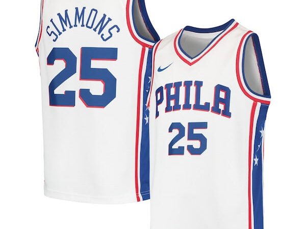 Ben Simmons Philadelphia 76ers Nike Youth Swingman Jersey - White/Royal