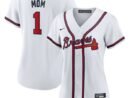 Atlanta Braves Nike Women's #1 Mom Home Replica Jersey - White