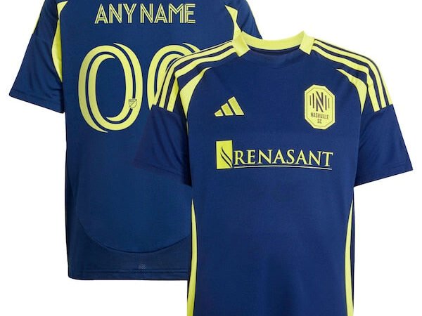 Nashville SC adidas Youth 2025 The Heart of Nashville Kit Replica Custom Jersey - Navy