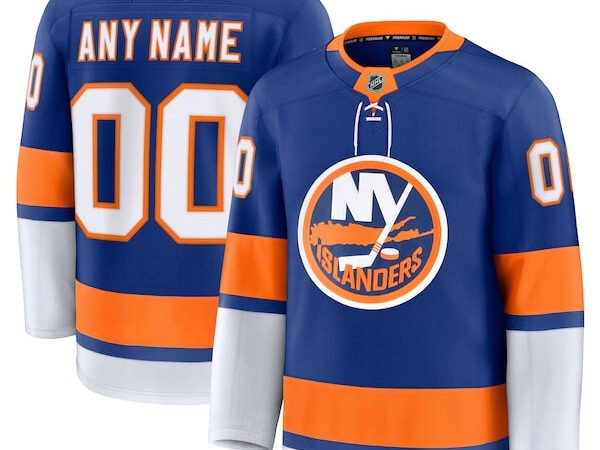 New York Islanders Home Premium Custom Jersey - Royal/White