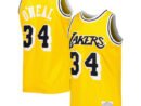 Shaquille O'Neal Los Angeles Lakers 1996/97 Hardwood Classics Off-Court Swingman Jersey - Yellow