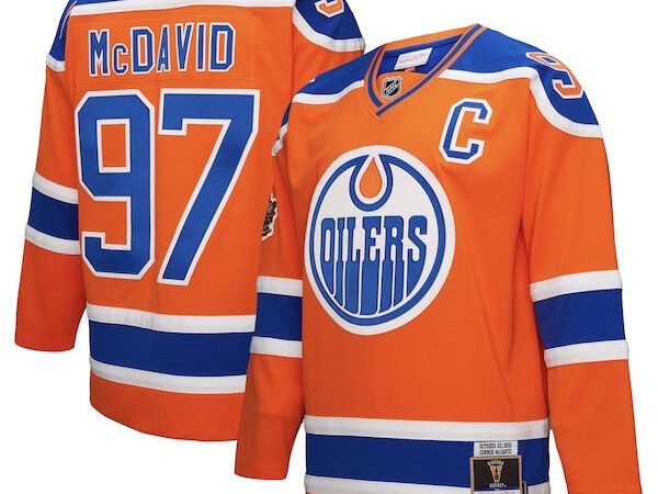 Connor McDavid Edmonton Oilers  Power Play Jersey - Orange