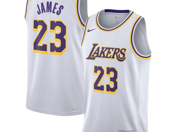 LeBron James Los Angeles Lakers Nike Unisex Swingman Jersey - Association Edition - White/Gold