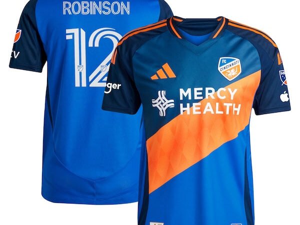 Miles Robinson FC Cincinnati adidas 2025 Orange and Blue Legacy Kit Authentic Player Jersey - Blue