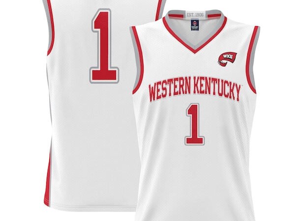 #1 Western Kentucky Hilltoppers GameDay Greats Youth Lightweight Basketball Jersey - White/Red/Black
