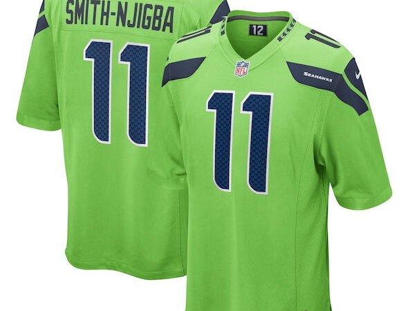 Jaxon Smith-Njigba Seattle Seahawks Nike Game Jersey - Neon Green