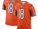 Caleb Williams Chicago Bears Nike Alternate Legend Player Performance Top - Orange/Navy