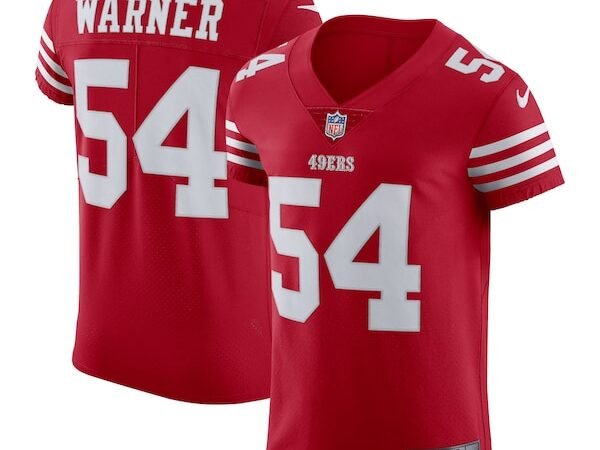 Fred Warner San Francisco 49ers Nike Vapor Elite Jersey - Scarlet/White