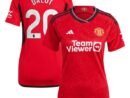 Diogo Dalot Manchester United adidas Women's 2023/24 Home Replica Player Jersey - Red/Green