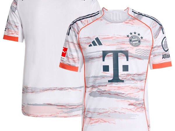 Bayern Munich adidas 2025/26 Away Authentic Jersey - White/Red
