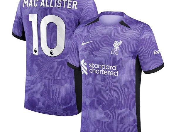 Alexis Mac Allister Liverpool Nike 2023/24 Third Stadium Replica Player Jersey - Purple