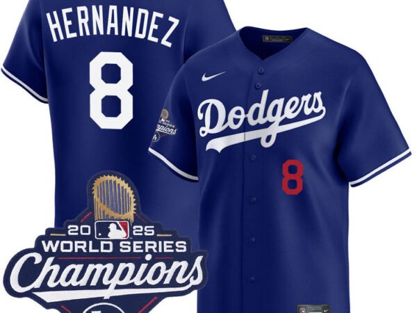 Enrique Hernández Los Angeles Dodgers Nike 2025 World Series Champions Limited Jersey - Royal