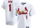 St. Louis Cardinals Nike #1 Dad Home Limited Jersey - White