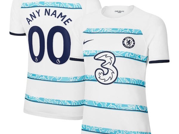 Chelsea Nike Women's 2022/23 Away Breathe Stadium Custom Replica Jersey - White
