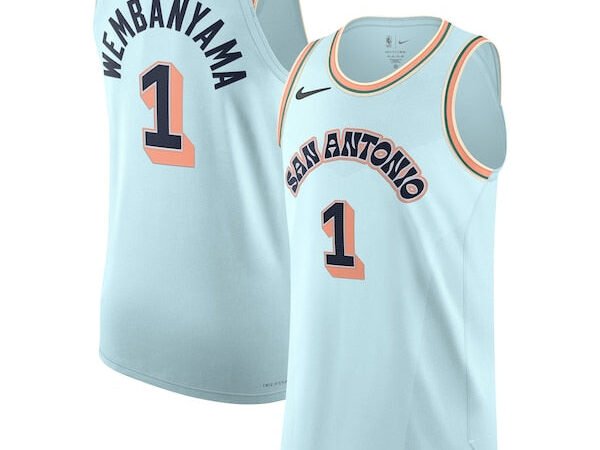 Victor Wembanyama San Antonio Spurs Nike 2024/25 Authentic Player Jersey - City Edition - Light Blue
