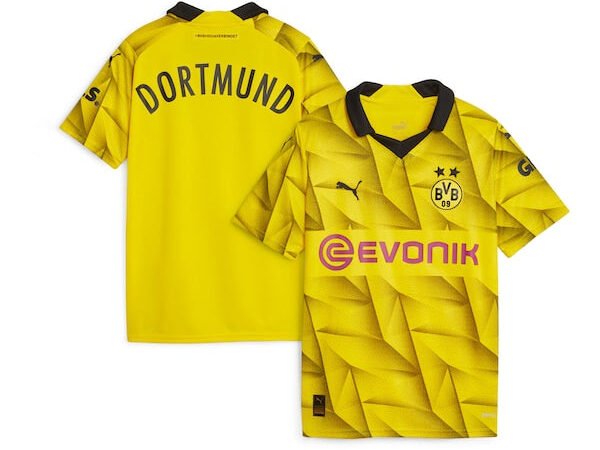 Borussia Dortmund Puma Youth 2023/24 Third Replica Jersey - Yellow