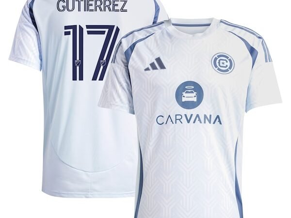 Brian Gutierrez Chicago Fire adidas 2025 The Municipal Kit Replica Player Jersey - Light Blue