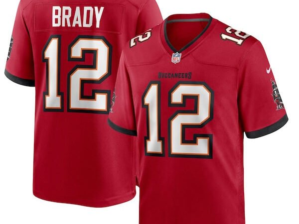 Tom Brady Tampa Bay Buccaneers Nike Game Jersey - Red/Pewter