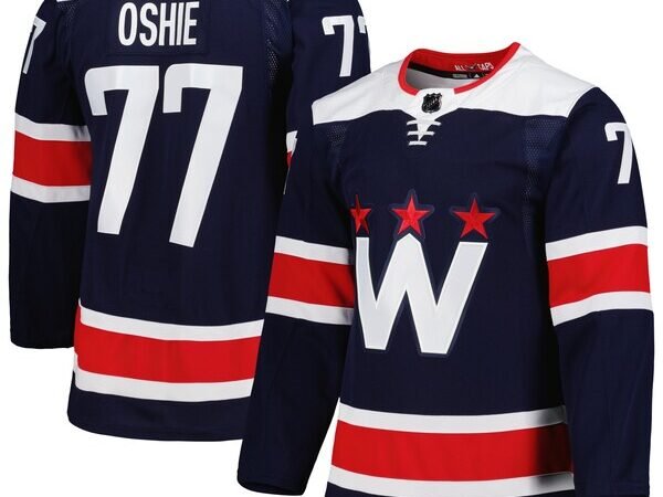TJ Oshie Washington Capitals adidas Alternate Primegreen Authentic Player Jersey - Navy/Red