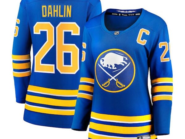 Rasmus Dahlin Buffalo Sabres  Women's Home Captain Patch Breakaway Jersey - Royal