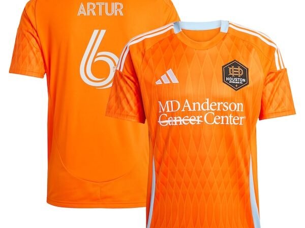 Artur Houston Dynamo FC adidas 2025 Season 20 Replica Player Jersey - Orange