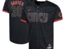 Ken Griffey Jr. Cincinnati Reds Nike Youth City Connect Limited Player Jersey - Black