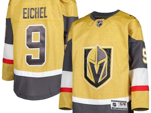 Jack Eichel Vegas Golden Knights Youth Home Premier Player Jersey - Gold