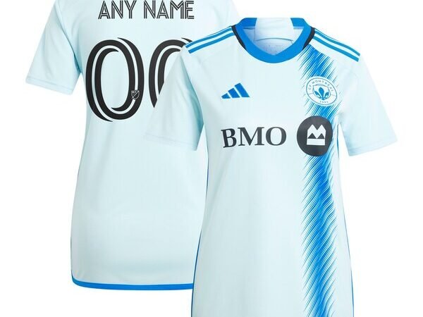 CF Montreal adidas Women's 2024 La Main Replica Custom Jersey – Light Blue
