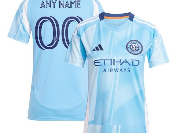 New York City FC adidas Women's 2025 The Excelsior Kit Replica Custom Jersey - Light Blue