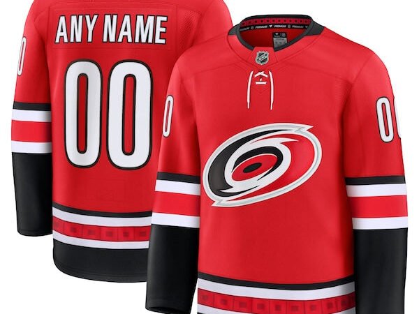 Carolina Hurricanes  Alternate Premium Custom Jersey - Red/Black/White