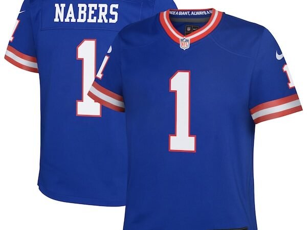 Malik Nabers New York Giants Nike Youth Alternate Game Jersey - Royal