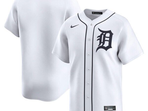 Detroit Tigers Nike Home Limited Jersey - White