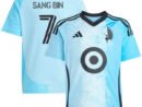 Jeong Sang-bin Minnesota United FC adidas Youth 2025 CONVERGENCE Replica Player Jersey - Blue