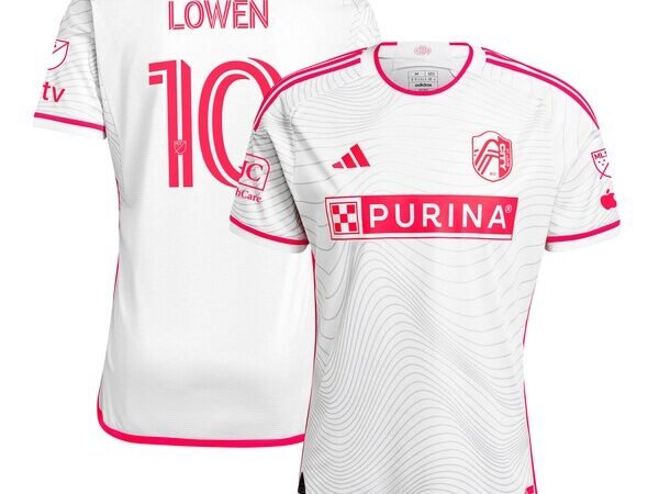 Eduard Löwen St. Louis City SC adidas 2024 The Confluence Kit Authentic Player Jersey - White