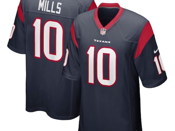 Davis Mills Houston Texans Nike Player Game Jersey - Navy