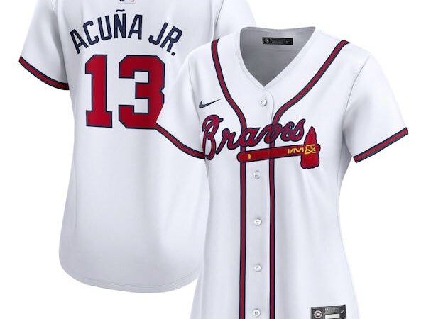 Ronald Acuna Atlanta Braves Nike Women's Home Limited Player Jersey - White