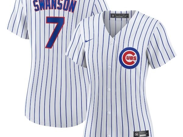 Dansby Swanson Chicago Cubs Nike Women's Home Replica Player Jersey - White/Royal