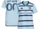 Sporting Kansas City adidas Women's 2024 Hoops 4.0 Replica Custom Jersey - Light Blue