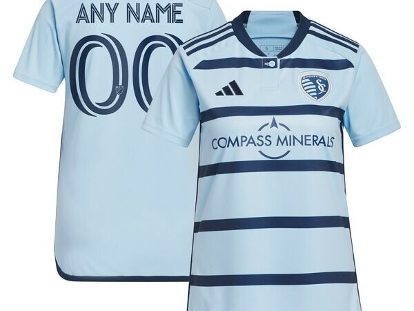 Sporting Kansas City adidas Women's 2024 Hoops 4.0 Replica Custom Jersey - Light Blue