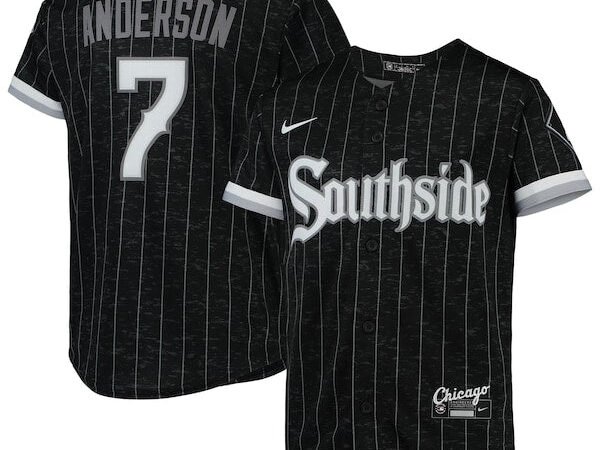 Tim Anderson Chicago White Sox Nike Youth City Connect Replica Player Jersey - Black