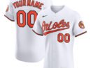 Baltimore Orioles Nike Home Elite Custom Jersey - White