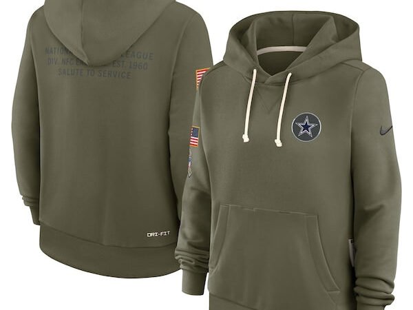 Dallas Cowboys Nike Women's 2025 Salute to Service Sideline Standard Issue Dri-FIT Hoodie - Olive